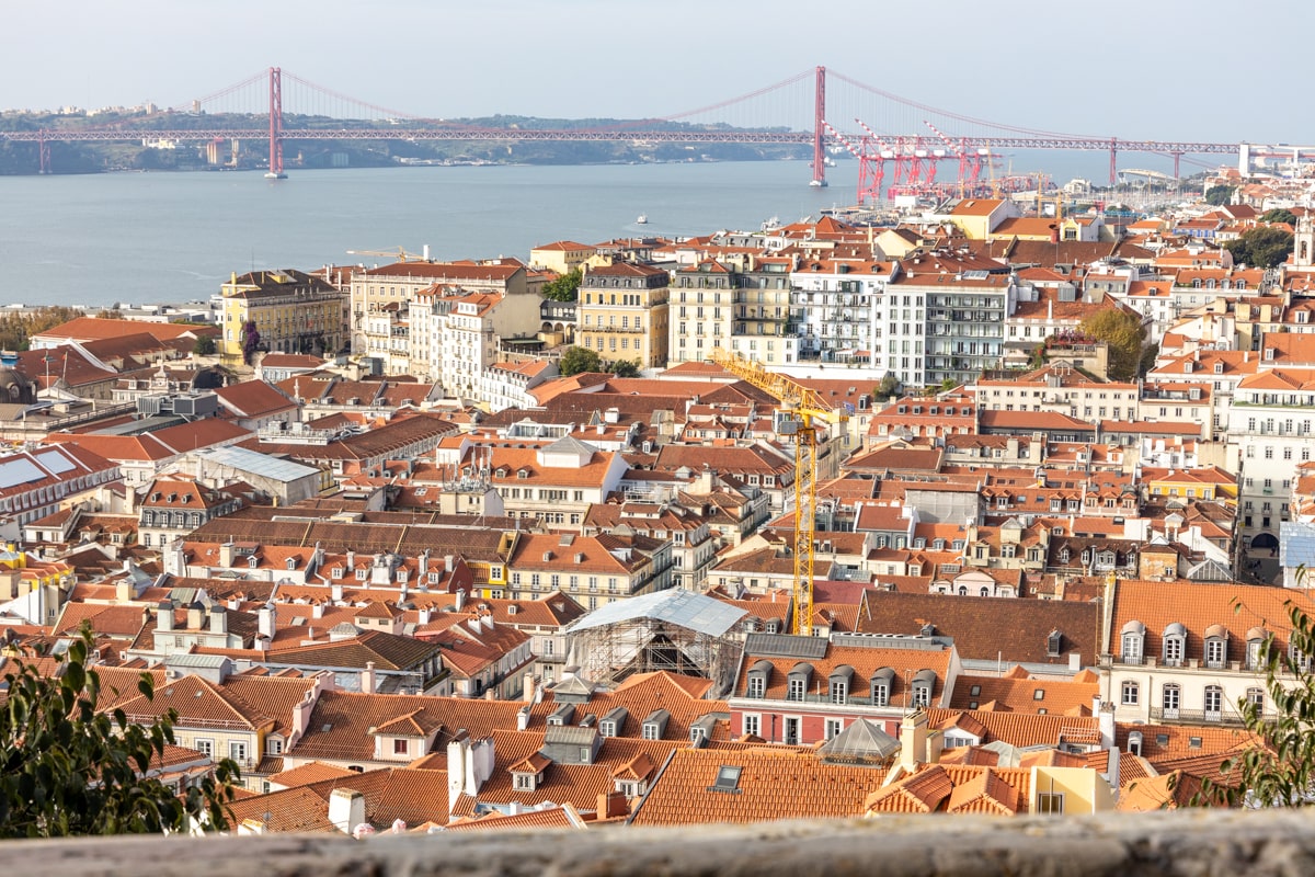 Vue sur le Tage depuis le Château Saint Georges