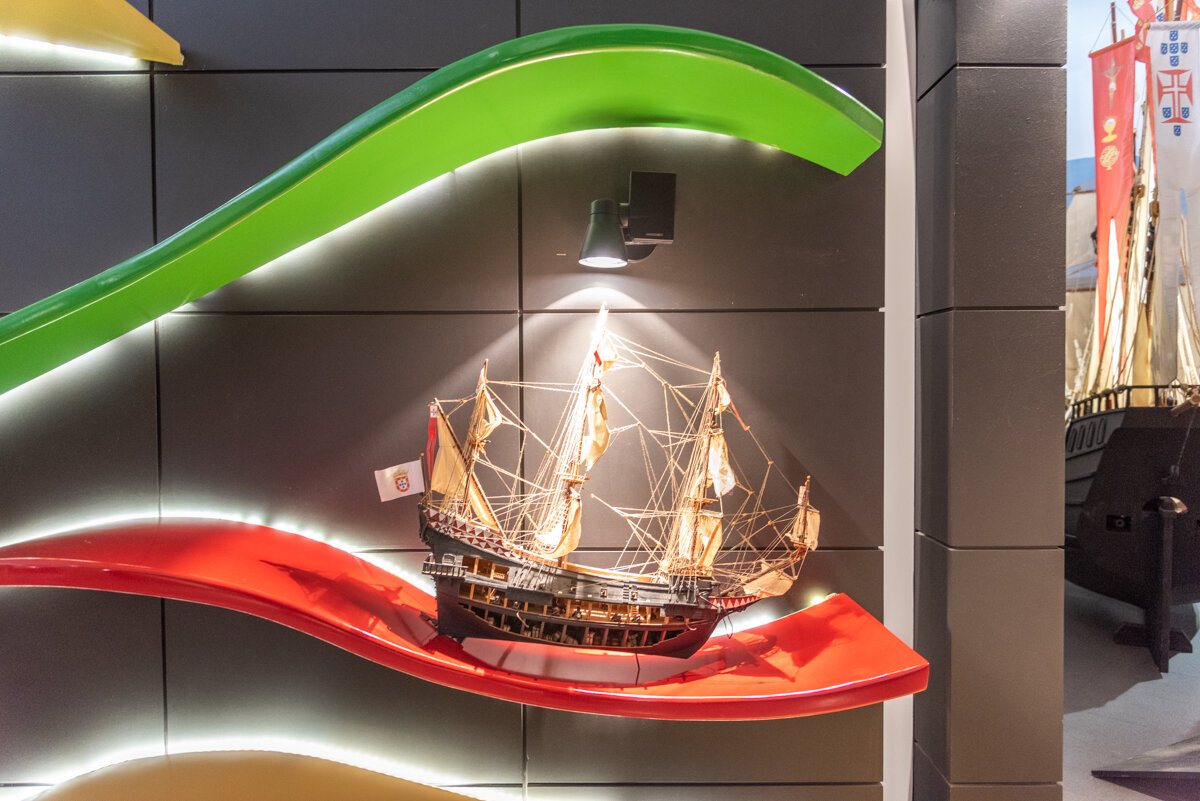 Maquette de bateau dans le musée du Lisboa Story Center