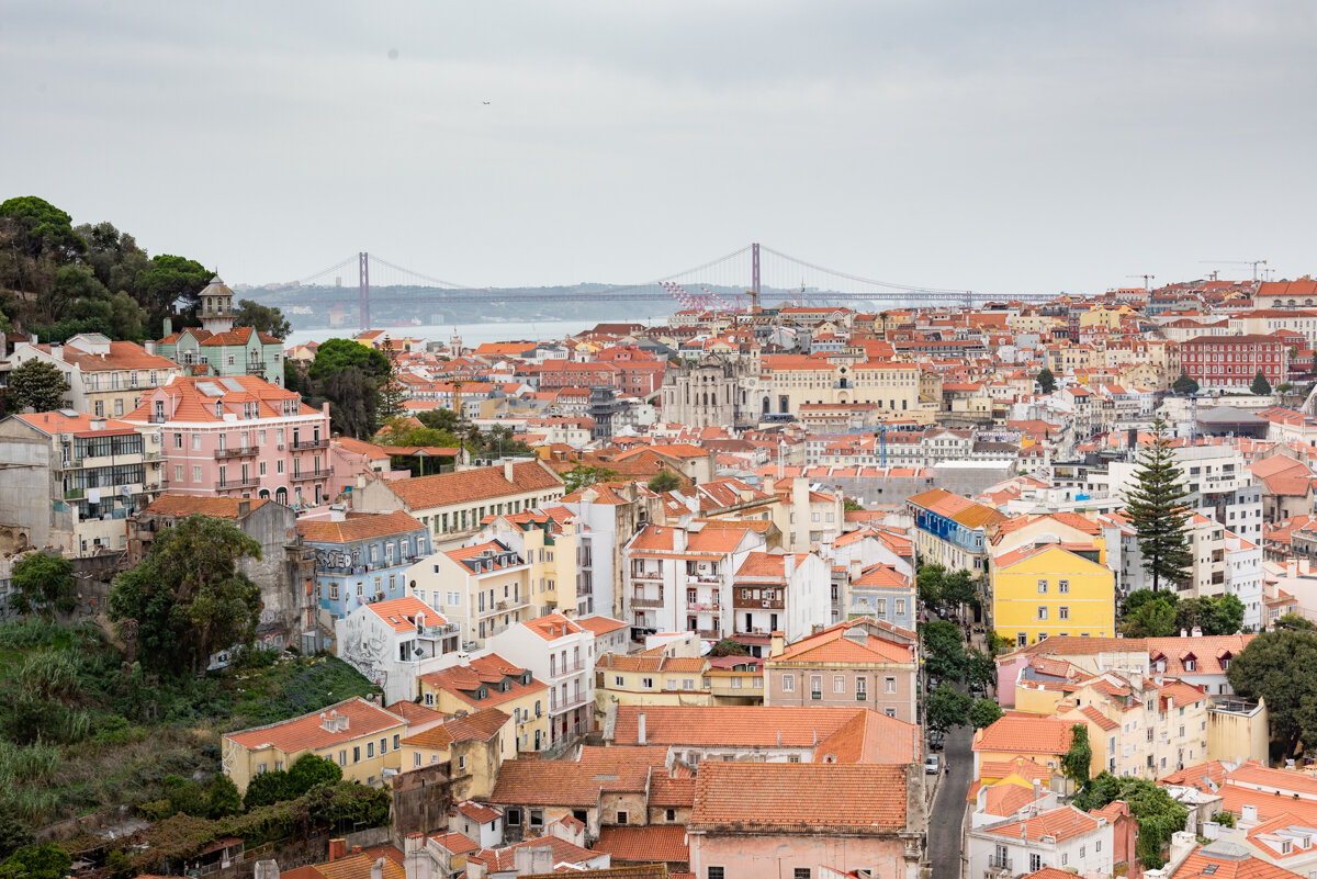 Panorama sur Lisbonne depuis un mirador