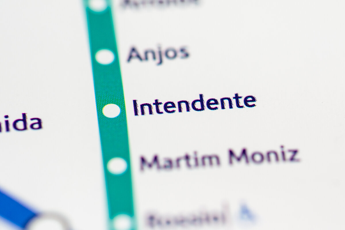 Plan de la station de métro Intendente dans le nord de Lisbonne