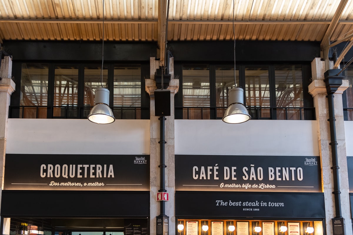 Restaurants au Time out Market à Lisbonne