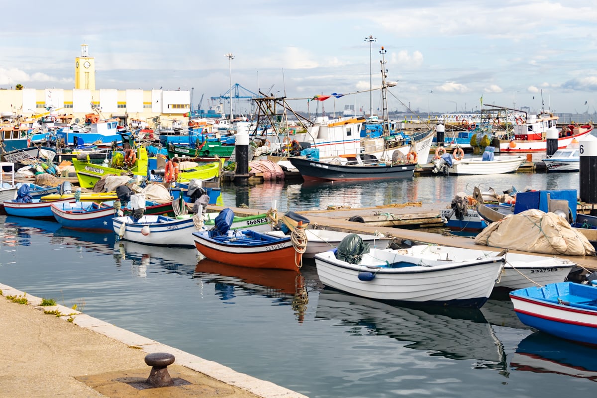 Port de Sesimbra au Portugal