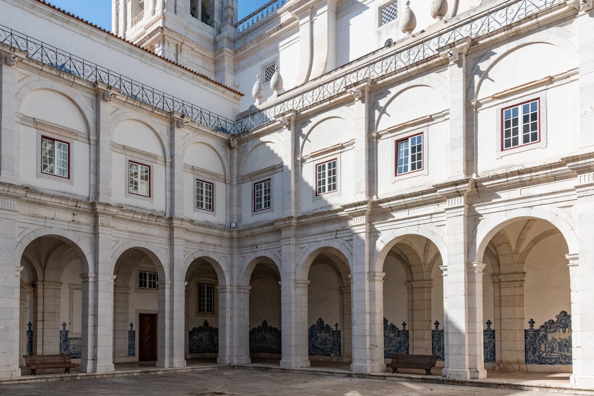 Cloître du Monastère Saint Vincent à Lisbonne