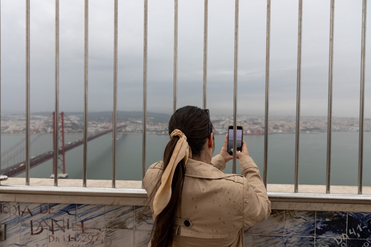 Vue depuis la plateforme du Cristo Rei