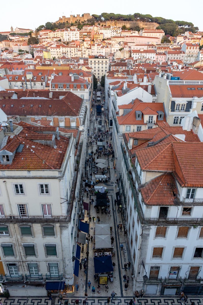 Vue depuis l'Elevador Santa Justa