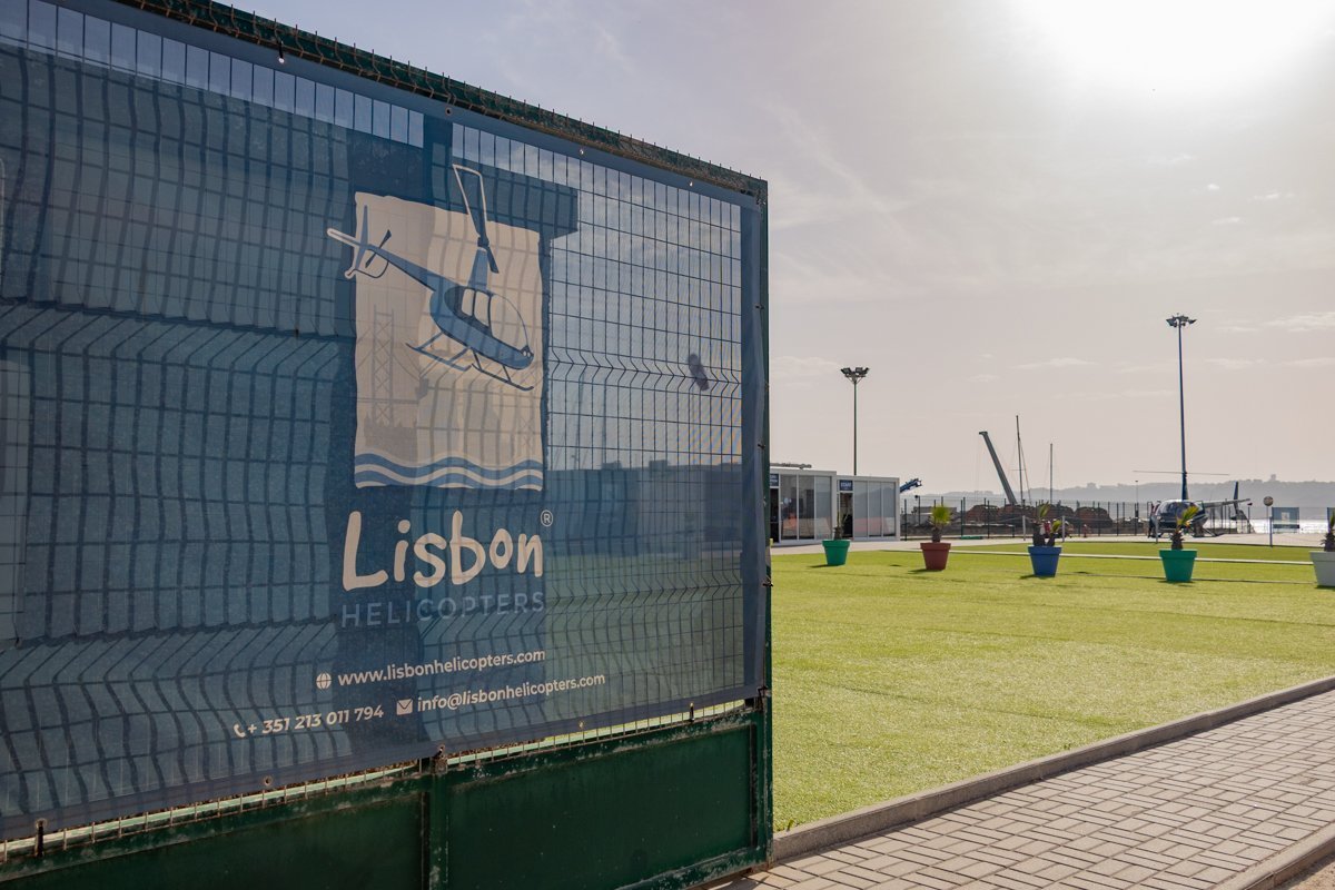 Entrée de l'héliport