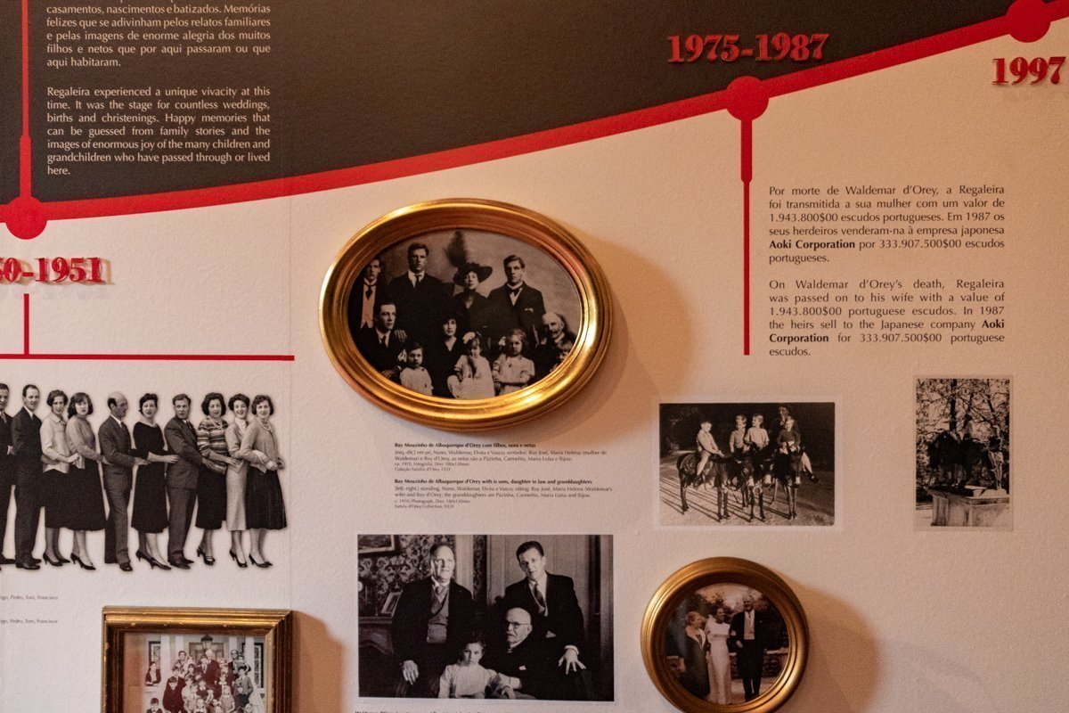 Panneau sur l'histoire du site