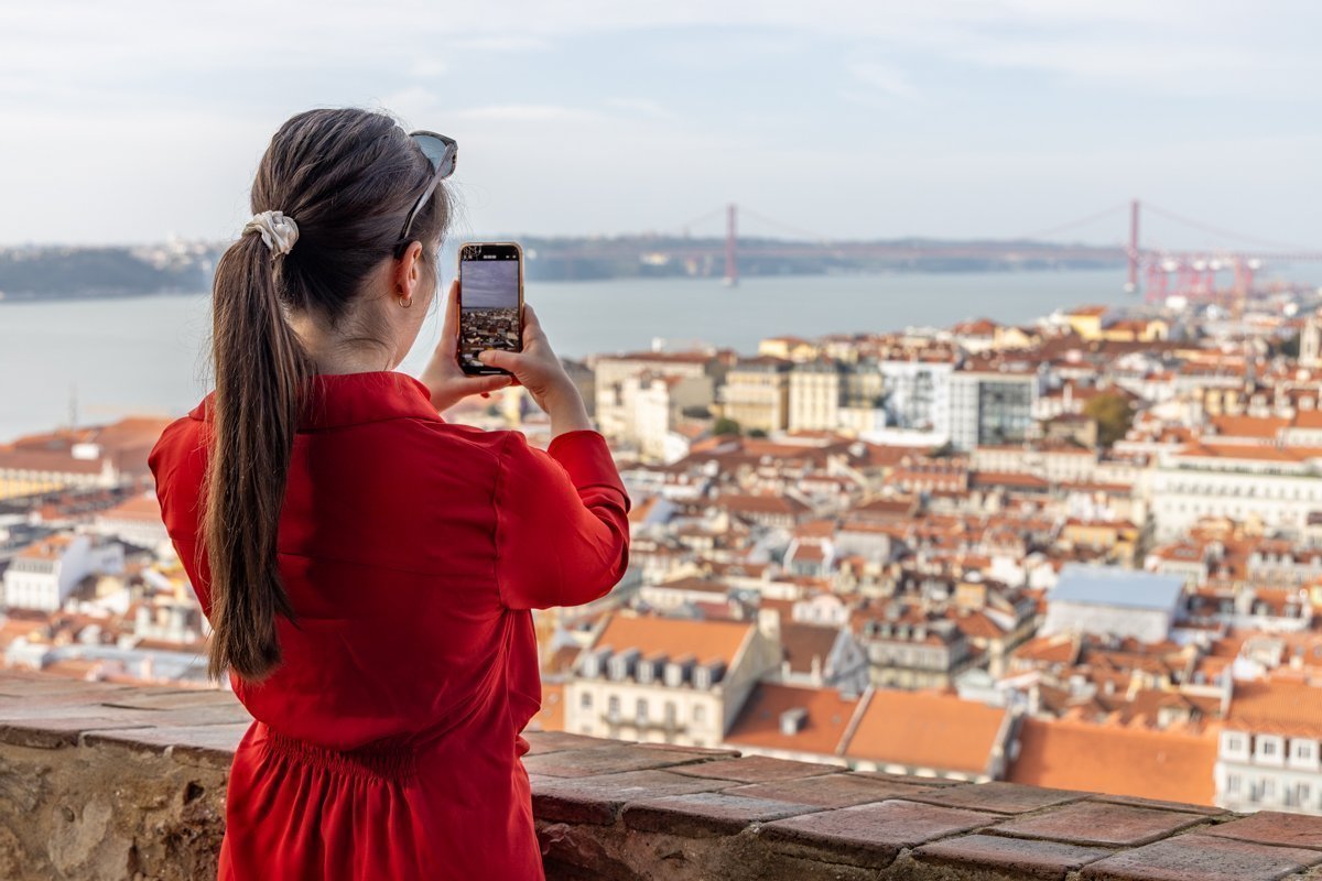 Photo d'une vue depuis Alfama