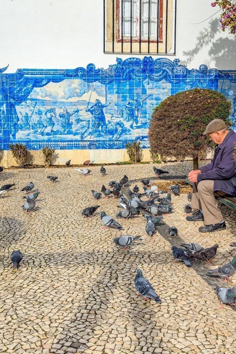 Fresque sur le carrelage