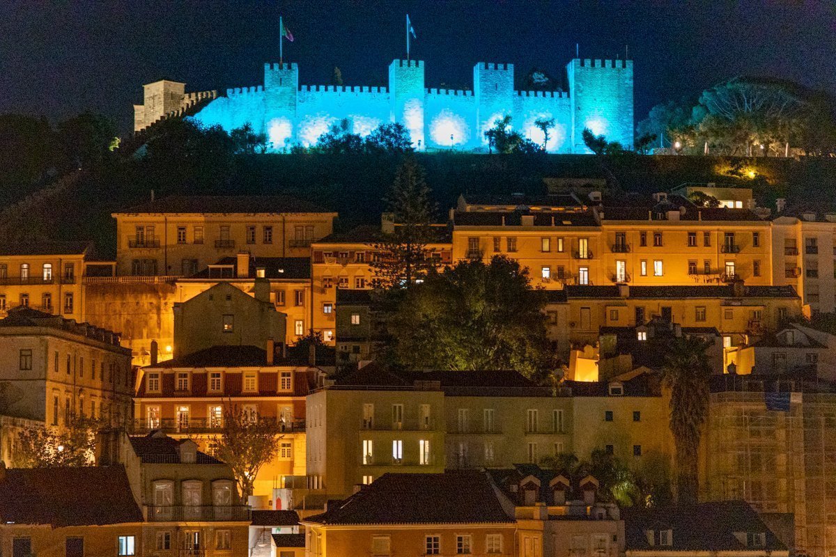 Vue sur le Château de Saint Georges depuis la terrasse