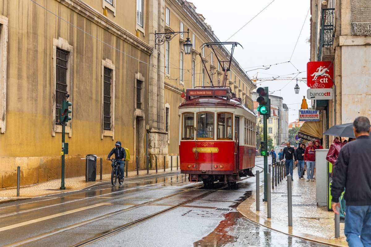 Lisbonne sous la pluie