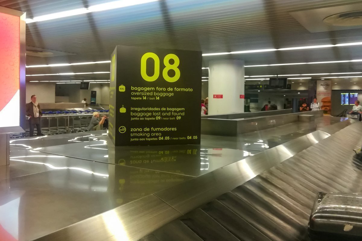 Tapis de valise à l'aéroport