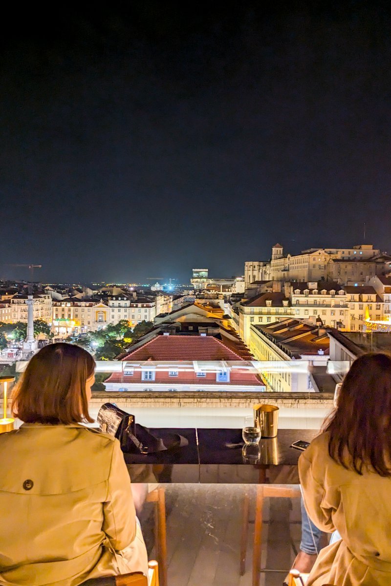 Vue depuis le rooftop Rossio Gastrobar